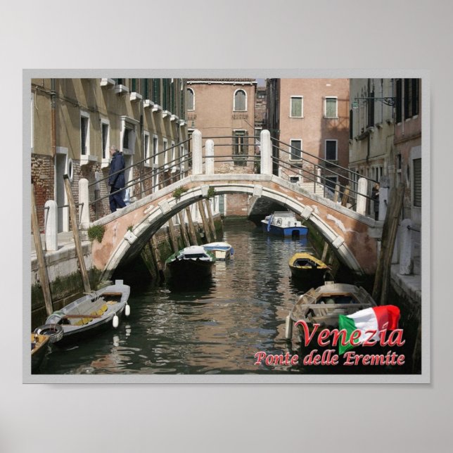 Italy - Venice - Bridge of the Hermits - Poster (Front)