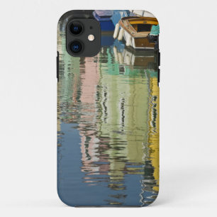 Italy, Venice, Burano. Multicolored houses along Case-Mate iPhone Case