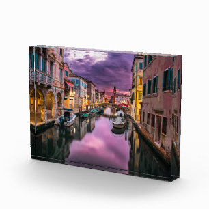 Italy Venice Canal Photo Block