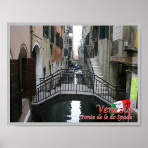 Italy - Venice - De le Do Spade Bridge - Poster