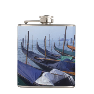 Italy, Venice. Gondolas. Hip Flask
