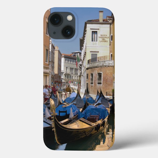 Italy, Venice, gondolas moored along canal Case-Mate iPhone Case (Back)