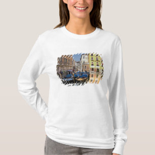 Italy, Venice, gondolas moored along canal T-Shirt
