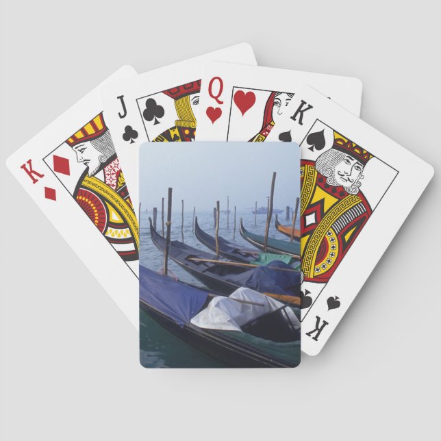 Italy, Venice. Gondolas. Playing Cards (Back)