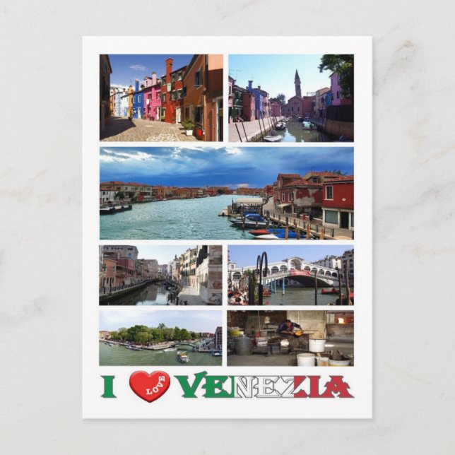Italy - Venice - I Love - Postcard (Front)