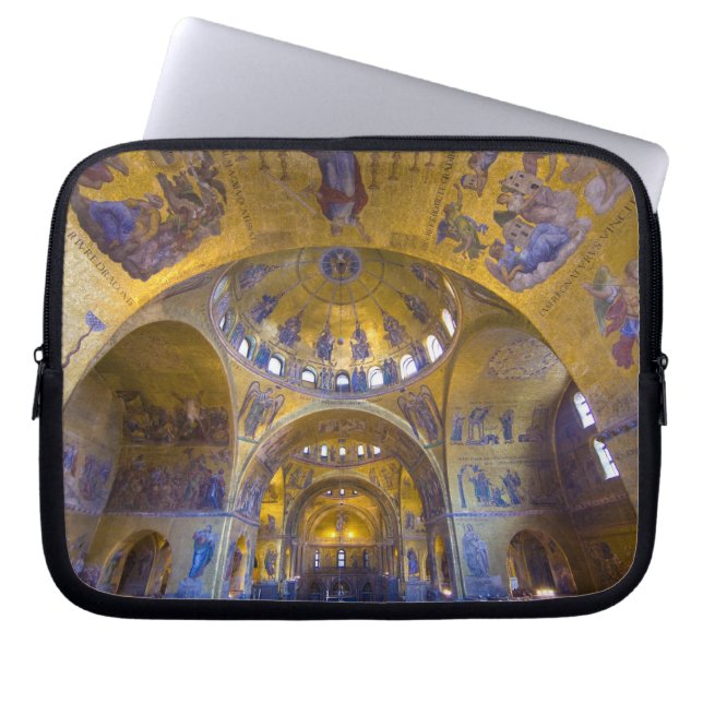 Italy, Venice. Interior of St. Marks Cathedral. Laptop Sleeve (Front)
