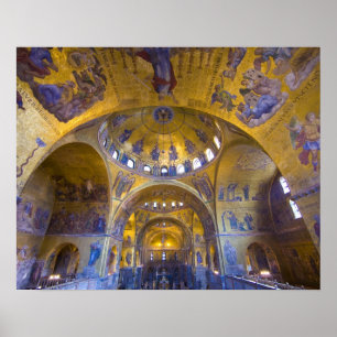 Italy, Venice. Interior of St. Marks Cathedral. Poster