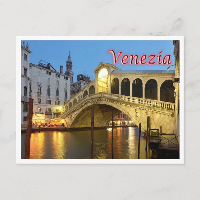 Italy - Venice - Rialto Bridge - Postcard (Front)
