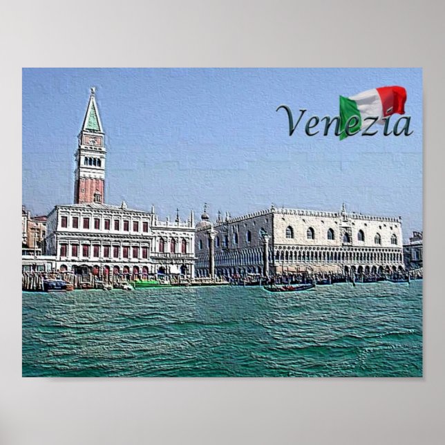 Italy - Venice - San Marco - Skyline - Poster (Front)