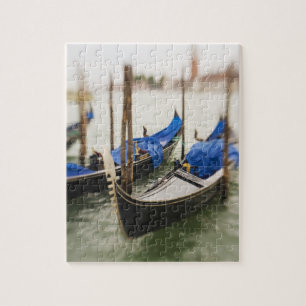 Italy, Venice, Selective Focus of Gondola in the Jigsaw Puzzle