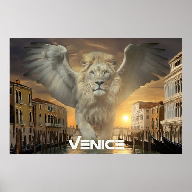 ITALY - VENICE - WINGED LION POSTER (Front)