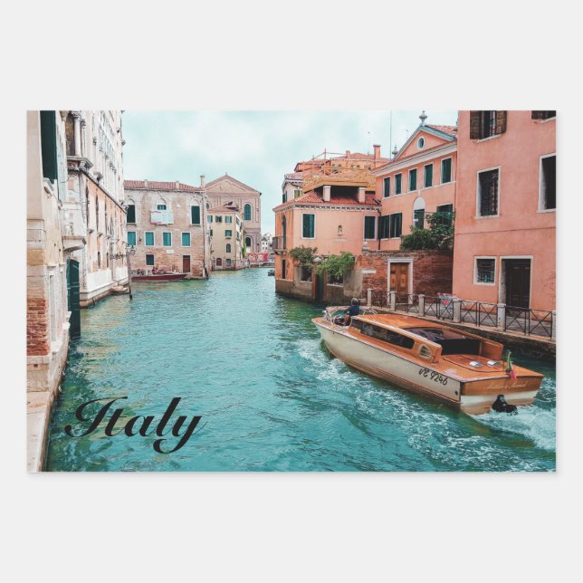 Italy Venice                      Wrapping Paper Sheet (Front)
