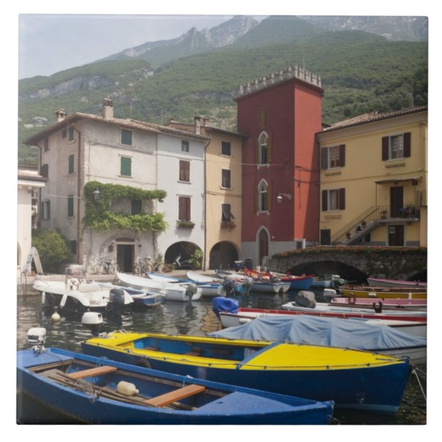 Italy, Verona Province, Malcesine. Cassone old 2 Tile (Front)