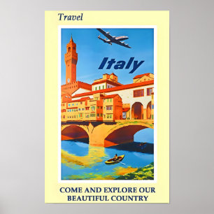 Italy Vintage Travel Poster
