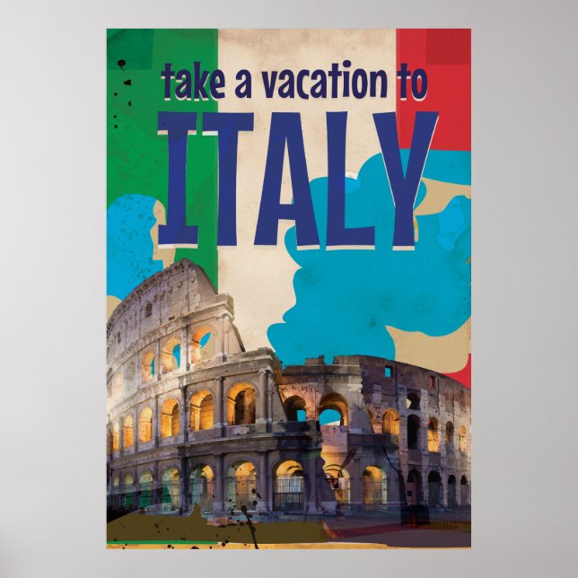 Italy Vintage Travel poster (Front)