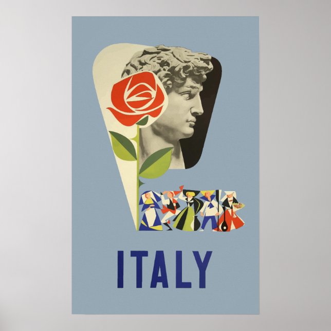 Italy Vintage Travel Poster (Front)