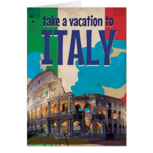 Italy Vintage Travel poster