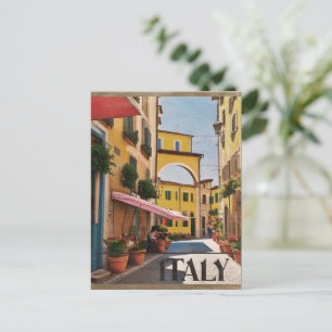 Italy vintage travel poster postcard
