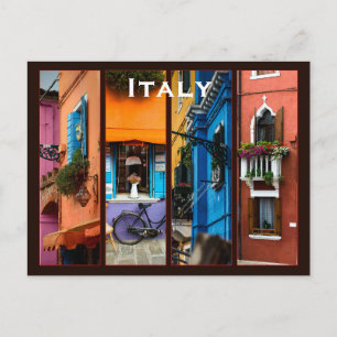 Italy Vintage Travel Tourism Add Postcard
