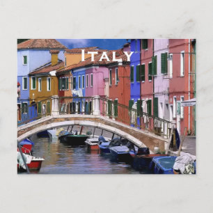 Italy Vintage Travel Tourism Add Postcard