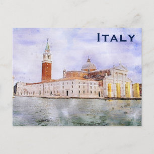 Italy Vintage Travel Tourism Add Postcard