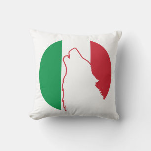 Italy Wolf Italian National Animal Flag Cushion