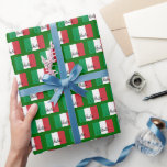 Italy Wrapping Paper, Italian Flag patriotic Green Paper<br><div class="desc">Wrapping Paper: Italian Flag gifts wrapping & Italy - love my country,  patriots / sports fans</div>