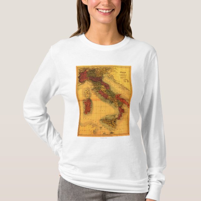 ItalyPanoramic MapItaly T-Shirt (Front)