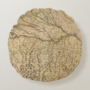 Italy's Po River Valley Round Cushion