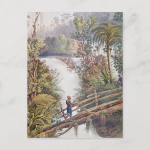 Itamaraty Waterfall in the Serra da Estrela Postcard