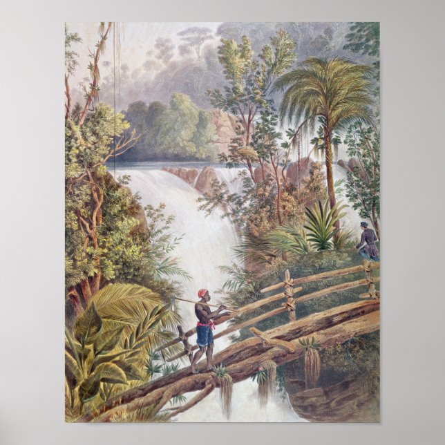 Itamaraty Waterfall in the Serra da Estrela Poster (Front)