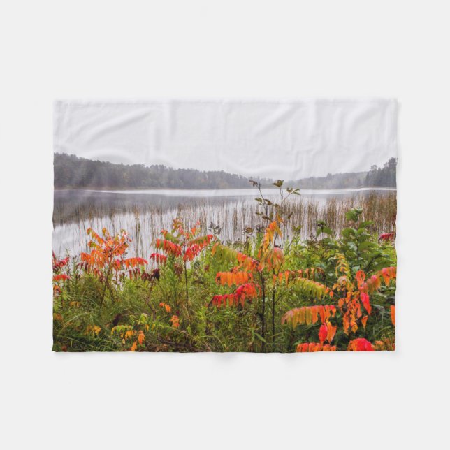 Itasca State Park | Minnesota Fleece Blanket (Front (Horizontal))