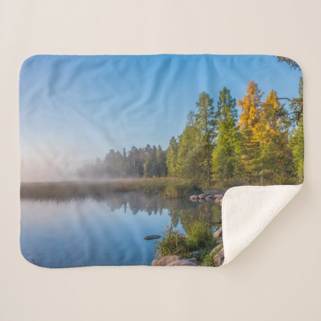 Itasca State Park, Minnesota Sherpa Blanket (Front (Horizontal))