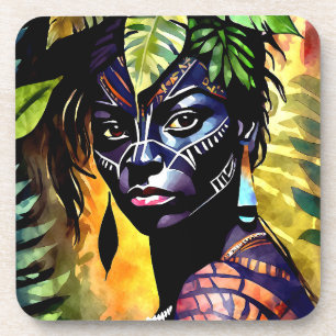“Itáyara”  Painted Fern - Women In Amazonia Coaster