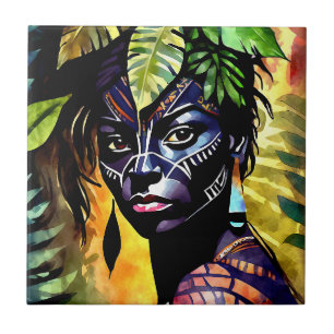 “Itáyara” Painted Fern - Women In Amazonia Tile