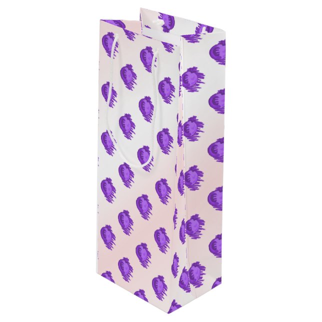 ITD Blurberries and Cream Wine Gift Bag (Front Angled)