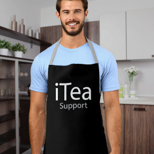 iTea support - A dad pun for tea drinkers - funny Apron