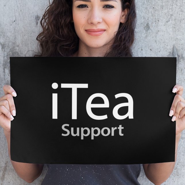 iTea support - A dad pun for tea drinkers - Funny Poster (Creator Uploaded)