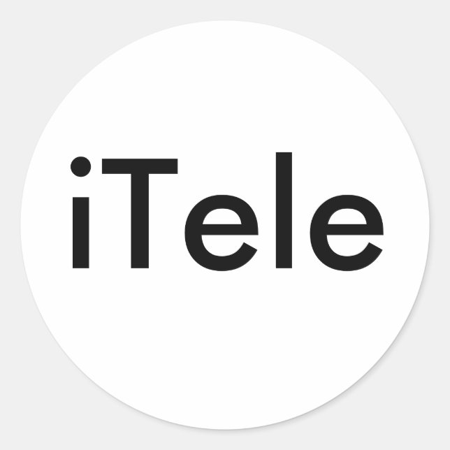 iTele Classic Round Sticker (Front)