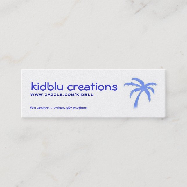 item tag or mini busines card (Front)