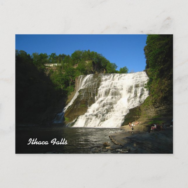 Ithaca Falls Postcard (Front)
