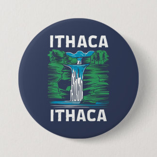 Ithaca is Gorges  7.5 Cm Round Badge