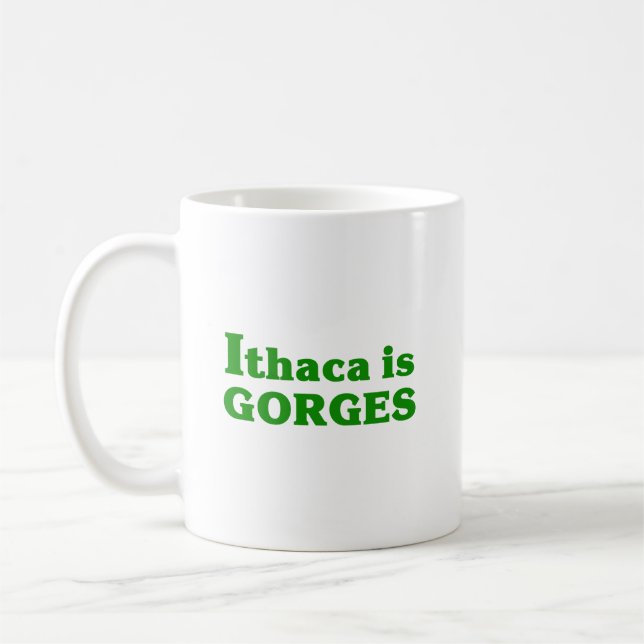 Ithaca is Gorges Coffee Mug (Left)