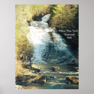 ITHACA NEW YORK BUTTERMILK FALLS poster