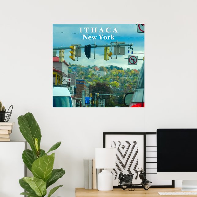 ITHACA NEW YORK  POSTER (Home Office)