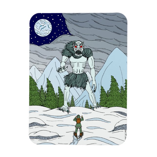 Ithaqua Weird Horror Art Magnet (Vertical)