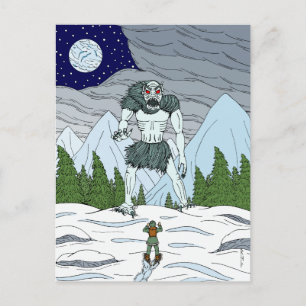 Ithaqua Weird Horror Art Postcard