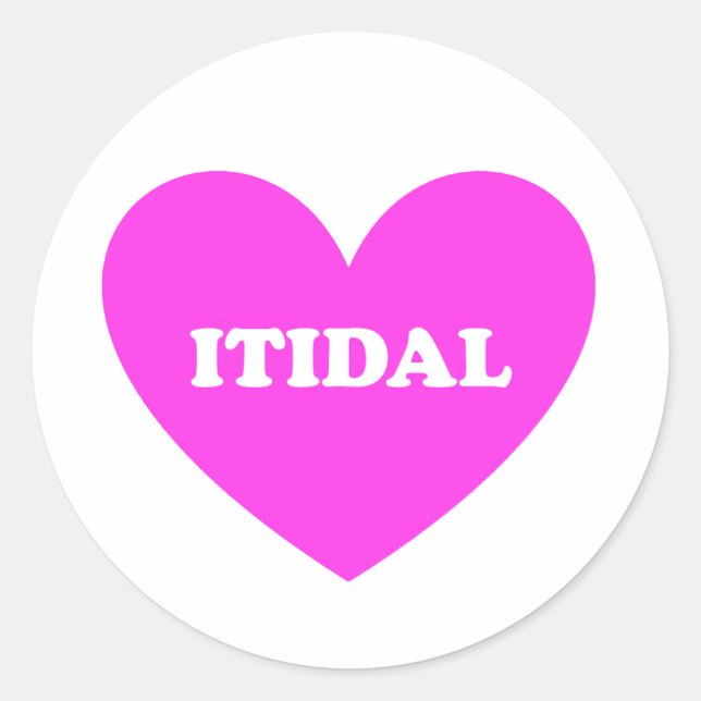 Itidal Classic Round Sticker (Front)