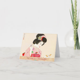 Ito Shinsui Make up vntage japanese geisha lady Card