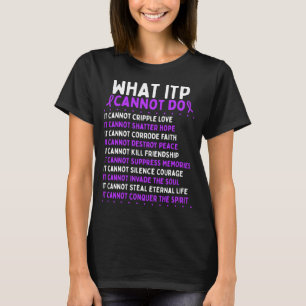 ITP Awareness Fighter ITP Warrior Ribbon T-Shirt